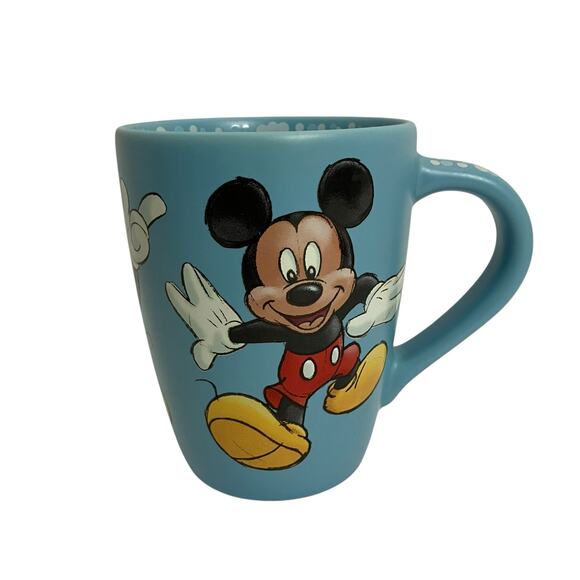 Disney Store Blue Mickey Mouse Coffee Mug - Picture 1 of 7
